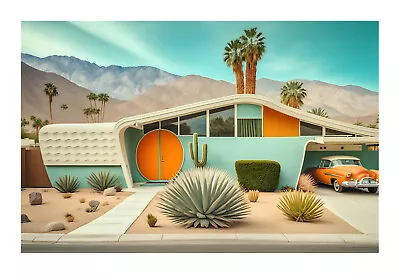 1960s Mid Century Modern Atomic Age Art Print Gh7 • $19.99