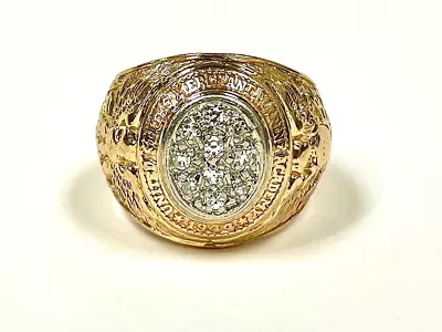 1944 10k Gold & Diamond United States Merchant Marine Academy Ring Size 9 14.5g • $680