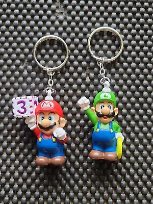 Vintage Nintendo Mario Party Keychain Figure N64 NES Rare Promo Lot MARIO LUIGI • $50