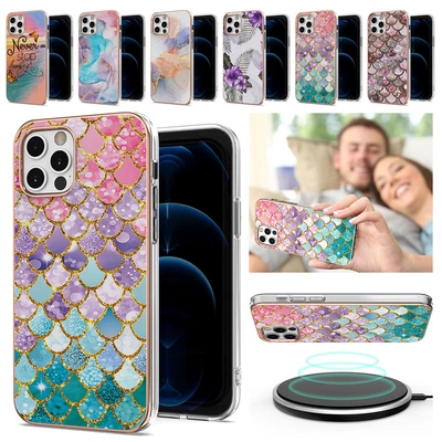 $11.26 • Buy For IPhone 12 11 Pro Max XS XR 8 7 Plus Marble Shockproof Rugged Slim Case Cover