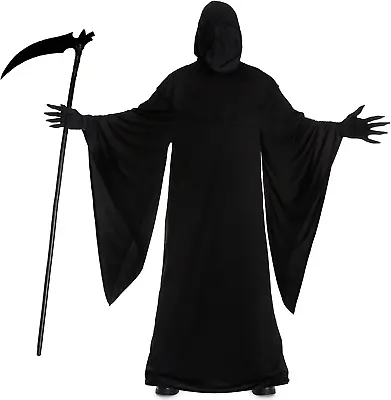 - Grim Reaper Costume Adult - Grim Reaper Costume Men - Mens Grim Reaper Costume • £34.81