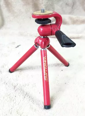 Small Vanguard VS-62T Compact Folding Table Tripod - Legs Extend 3.5  - 6  • $17.50