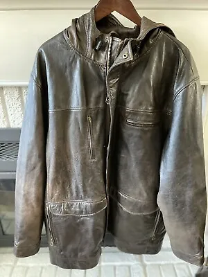 The Territory Ahead Leather Jacket / Coat Men’s Size Xxl • $100