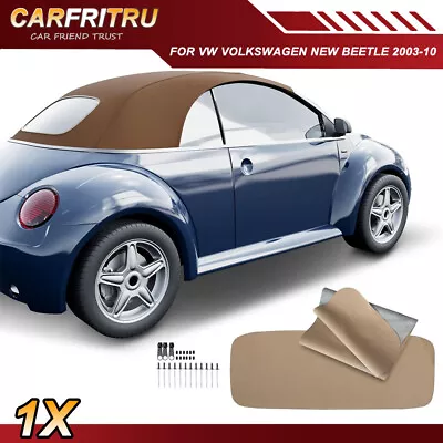 Tan Convertible Soft Top For Volkswagen Beetle 2003-2010 W/ Glass Window New • $470.55