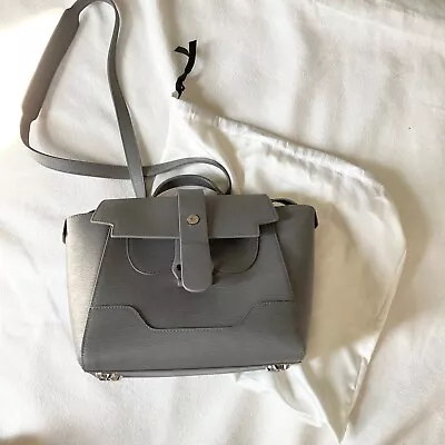 Clean Senreve MINI MAESTRA Gray Mimosa Silver Hardware With Dust Bag • $550