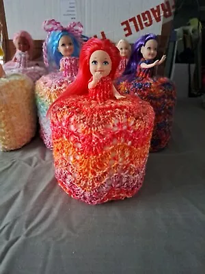 £6 • Buy Retro Toilet Roll Cover Doll Hand Knitted #245