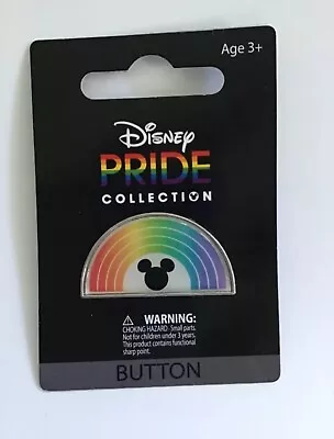 Disney Pride Collection Mickey Mouse Rainbow Button Pin NEW LBQTQ+ • $3.95