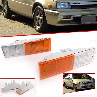 BUMPER FOG LIGHT LAMP PAIR LR FOR MITSUBISHI LANCER CHAMP Ll SEDAN 4D 1988 - 91 • $53.97