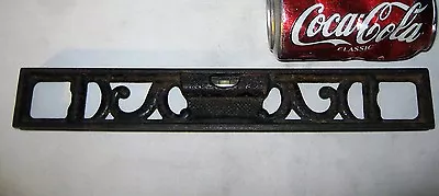 Antique Usa Primitive Cast Iron Tool Level Measure Hardware Store Carpentry Art • £218.95