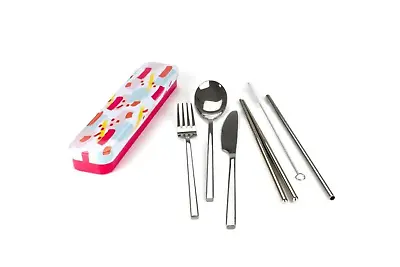 Retro Kitchen - Carry Your Cutlery Set - Colour Splash • $29.95