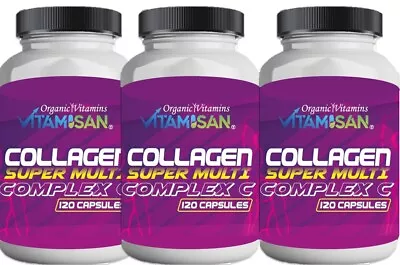 Super Collagen 360 Capsules  Type 1 2 3 4 5 + Vitamin C Biotin 1500 Mg • $29.94