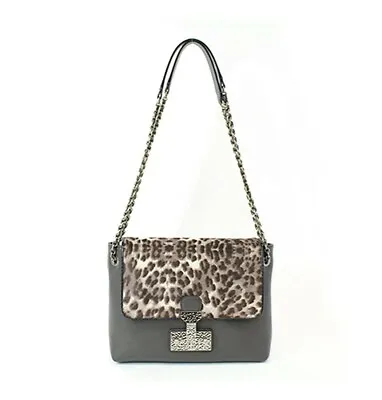 Marc Jacobs Safari Large Single Shoulder Bag C3122013 DARK GREY And ANIMALIER • $972