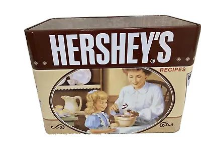 Vintage  2007 Hershey's Decorative Tin Recipe Box With Recipe Cards Plus Extras • $12.99