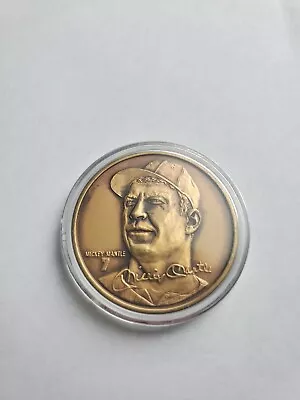 Mickey Mantle LE Yankees Bronze Coin From Highland Mint • $29.99