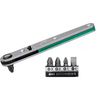 Ultra Low Profile Offset Ratcheting Screwdriver 90 Degree Angled For Tight Area • $19.67