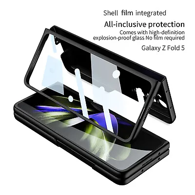 Shockproof Case Thin With Tempered Glass Cover For Samsung Galaxy Z Fold5/4/3/2 • £8.99