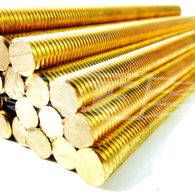 £11.24 • Buy 2 X 500mm LENGTHS OF M5 (5mm) METRIC BRASS THREADED ROD - 1 METRE IN TOTAL *