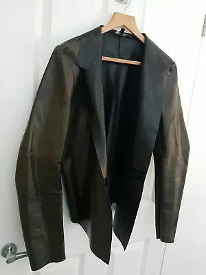 Unconditional London Designer Couture Bespoke Men's Leather Jacket M 38 / 40 • £395