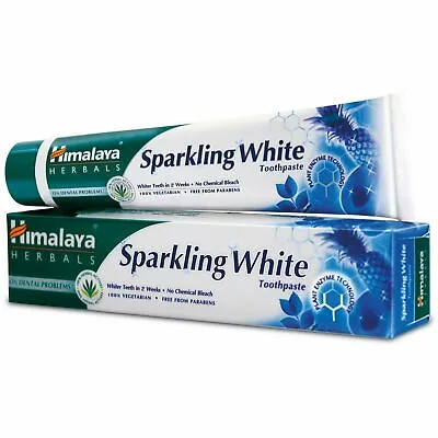 Himalaya Sparkling White Toothpaste - Whiter Teeth In 2 Weeks -40Gm  -Free Ship • £7.03