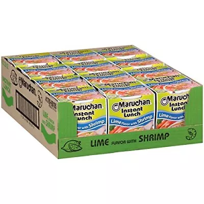 Maruchan Instant Lunch Lime Flavor With Shrimp 2.25 Oz Pack Of 12 • $10.41