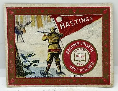 Vintage 1910 Murad Cigarettes College Series Hastings Moose Hunting Sports Card • $4.99