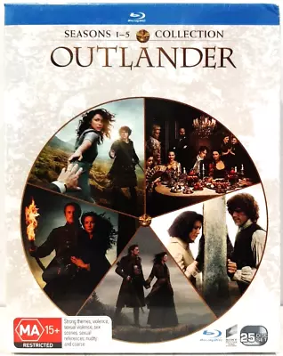 OUTLANDER: SEASONS 1-5 - Caitriona Balfe Sam Heughan - NEW 25 BLURAYS • $109.95