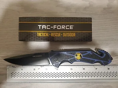 Police Tac-Force Spring Assisted Open Rescue Folding POCKET KNIFE NEW • $10.99