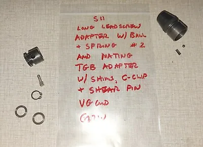Emco Maximat Super 11 Lathe Gear Box Parts: Shear Pin & Mating Adapters #2 G17W • $85