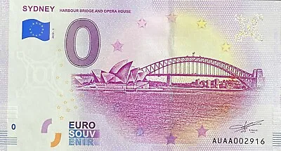 Ticket 0 Euro Sydney Harbour Bridge Australia 2019 Number Various • £8.38