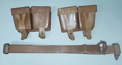 SET Original German Reparations Leather For Mosin Nagant Rifle Poushes And Slin • $55