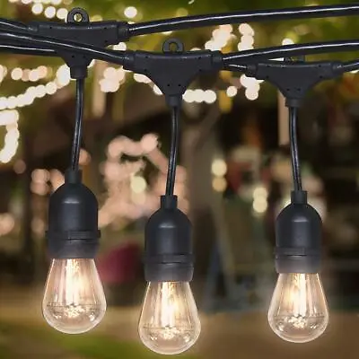 10M-100M Festoon String Lights Kits Christmas Wedding Party Waterproof Outdoor • $36.99