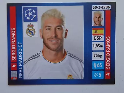 Sergio RAMOS  # 83 STICKERS UEFA CHAMPIONS LEAGUE PANINI 2013-14  Qty • $0.99