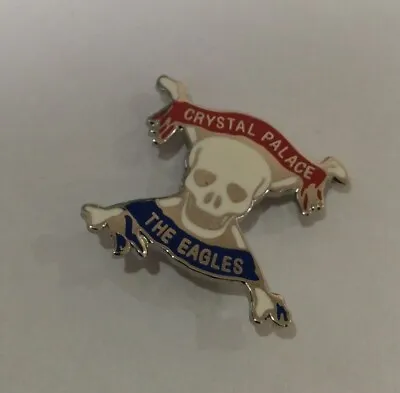 £2.99 • Buy CRYSTAL PALACE Football Club FC Badge Enamel Supporters Pin. SKULL & CROSSBONES