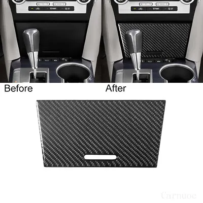 1pcs For Toyota Camry 2012-14 Carbon Fiber Center Storage Cover Interior Trim • $11.76