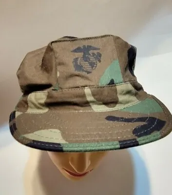 Nwots 1988 Marine Corps Bdu Woodland Utility Cap Hat Cover Size Large. Lr 7b1 • $19.99