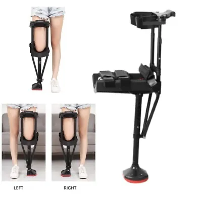 FREE Hands-free Knee Walker Pain Free Knee Crutch Universal Adjustable Fit Black • $191.76