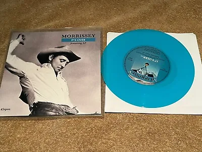 MORRISSEY  ITS OVER  7-inch BLUE VINYL M/M • $30