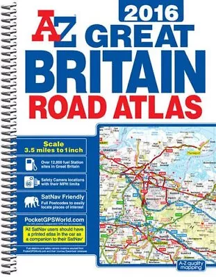 A-Z Great Britain Road Atlas 2016 A4 Spl By Geographers A-Z Book The Cheap Fast • £3.67