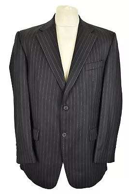 $43.32 • Buy DAKS Blue Suit Blazer Size 40R Trosuers Size 32R Mens Striped 100% Wool