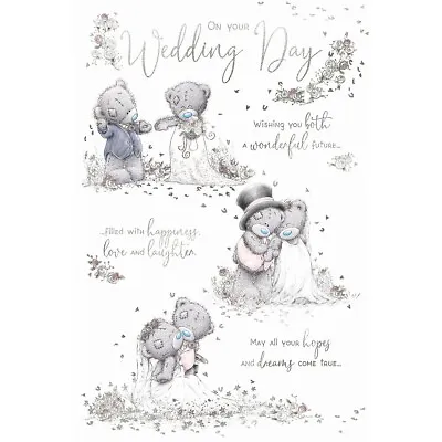 Me To You Tatty Teddy On Your Wedding Day Storyboard 9x6  Greetings Card • £3.59