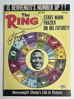 Joe Frazier Signed The Ring Magazine PSA AN11506 • $93.71