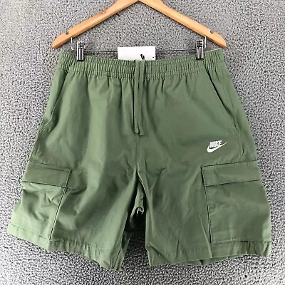 Nike Green Club Woven Loose Fit Cargo Shorts FB1246 386 Men's Size S • $68.72