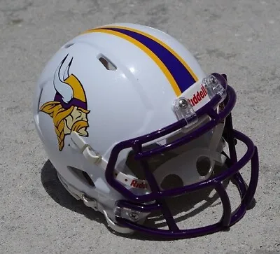 Minnesota Vikings White Concept Football Mini Helmet • $54