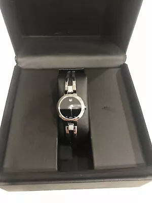 Movado Amorosa Diamond Ladies Stainless Steel Swiss Bangle • $225