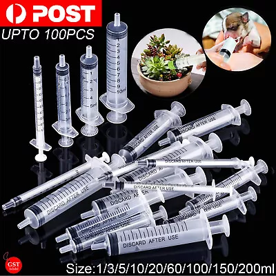 Disposable Syringe Lock / Slip / Catheter Tip Nutrient Plastic Measuring Sampler • $6.69