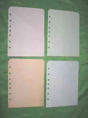 CLASSIC ~ 4 COLOR PASTEL SLASH POCKET  LOT ~ Day Runner PLANNER Fits Franklin • $9.99