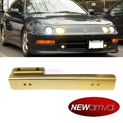 For: Monterey Front Bumper Aluminum License Plate Relocation Bracket Gold • $14.95