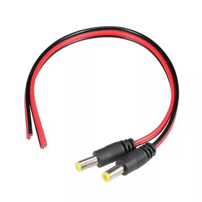 £3.88 • Buy 2Pcs DC Power Pigtail Cab1e Male Connectors For CCTV Camera Adapter 2.1mmx5.5 Mm