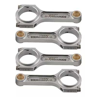 4x I-Beam Connecting Rods + ARP 2000 Bolts For Honda B18A B18B B20A B20Z Engine • $369.85