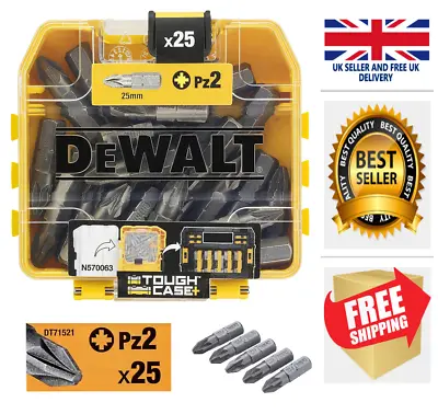 £6.56 • Buy Dewalt 25 X PZ2 Impact Torsion Screwdriver Bits FLEXTORQ Tough Carry Case Pozi